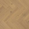 Heartwood Oak Herringbone Creme Brushed and Matt Lacquered